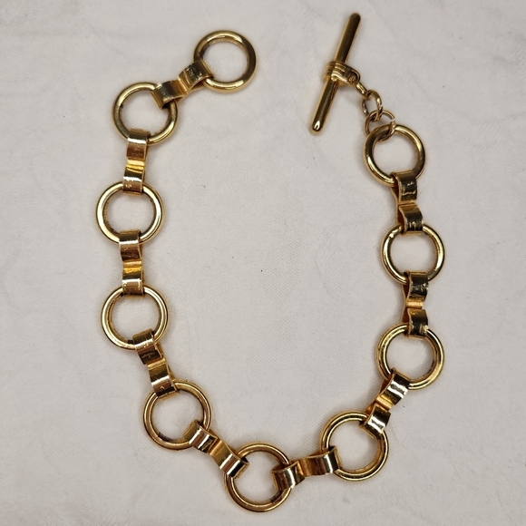 Vintage Jewelry - 40s gold chainlink bracelet